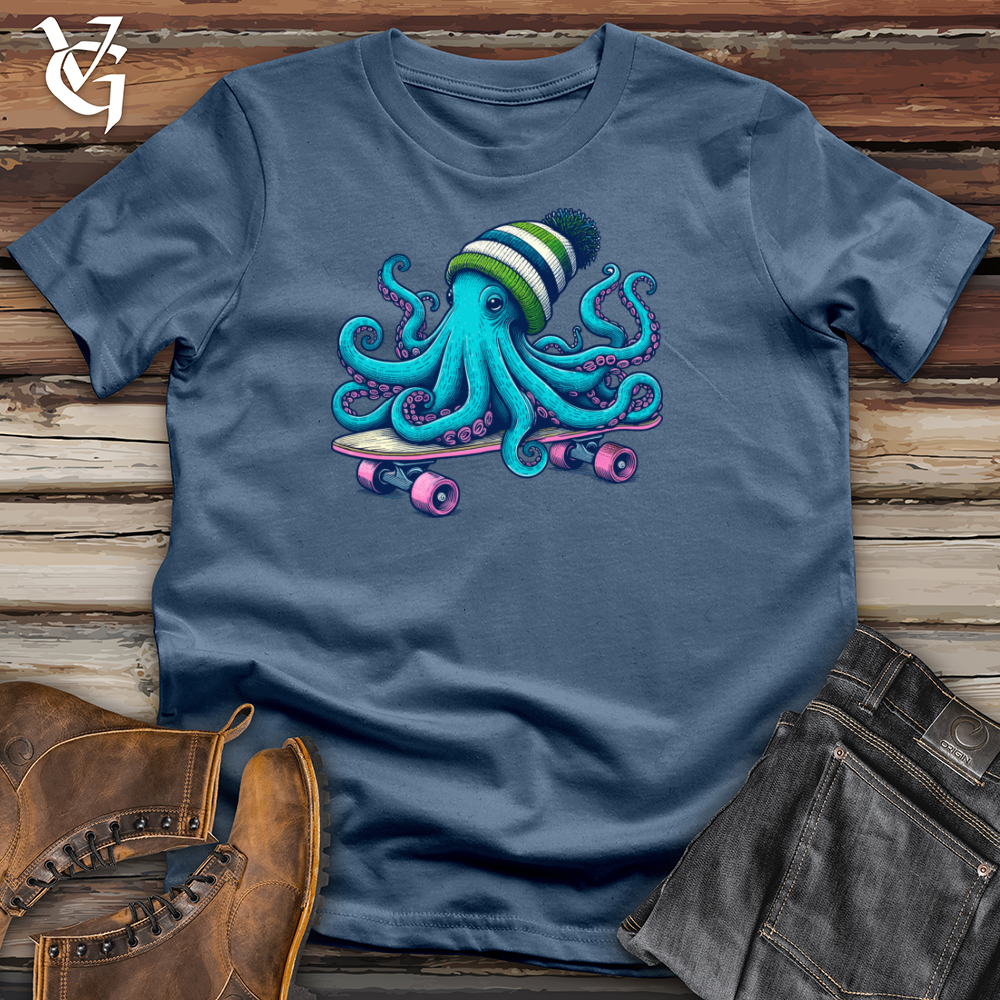 Blue Octopus Cotton Tee