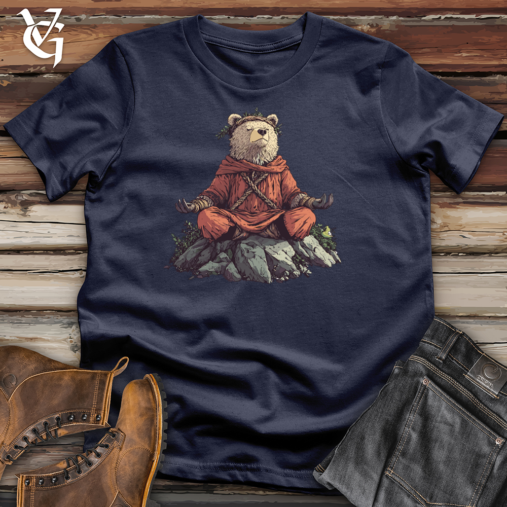 Bear Viking Meditation Softstyle Tee