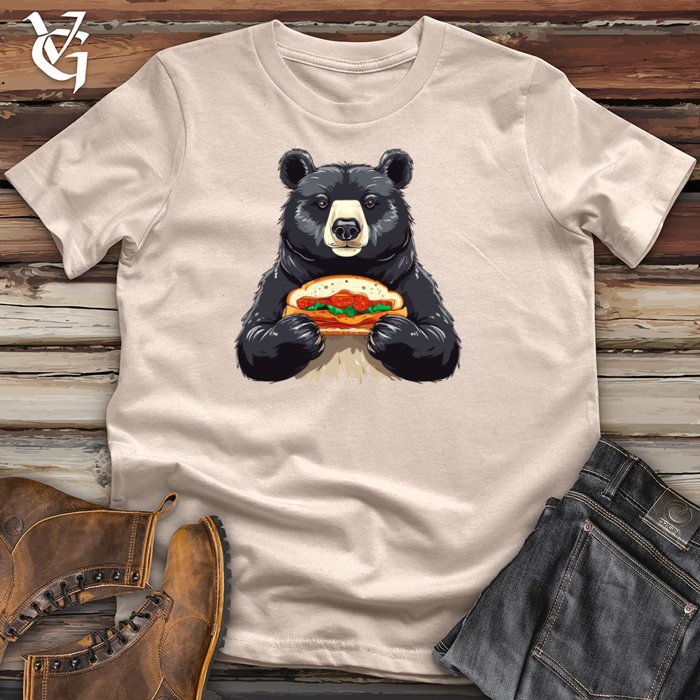 Black Bear with Hoagie Cotton Tee