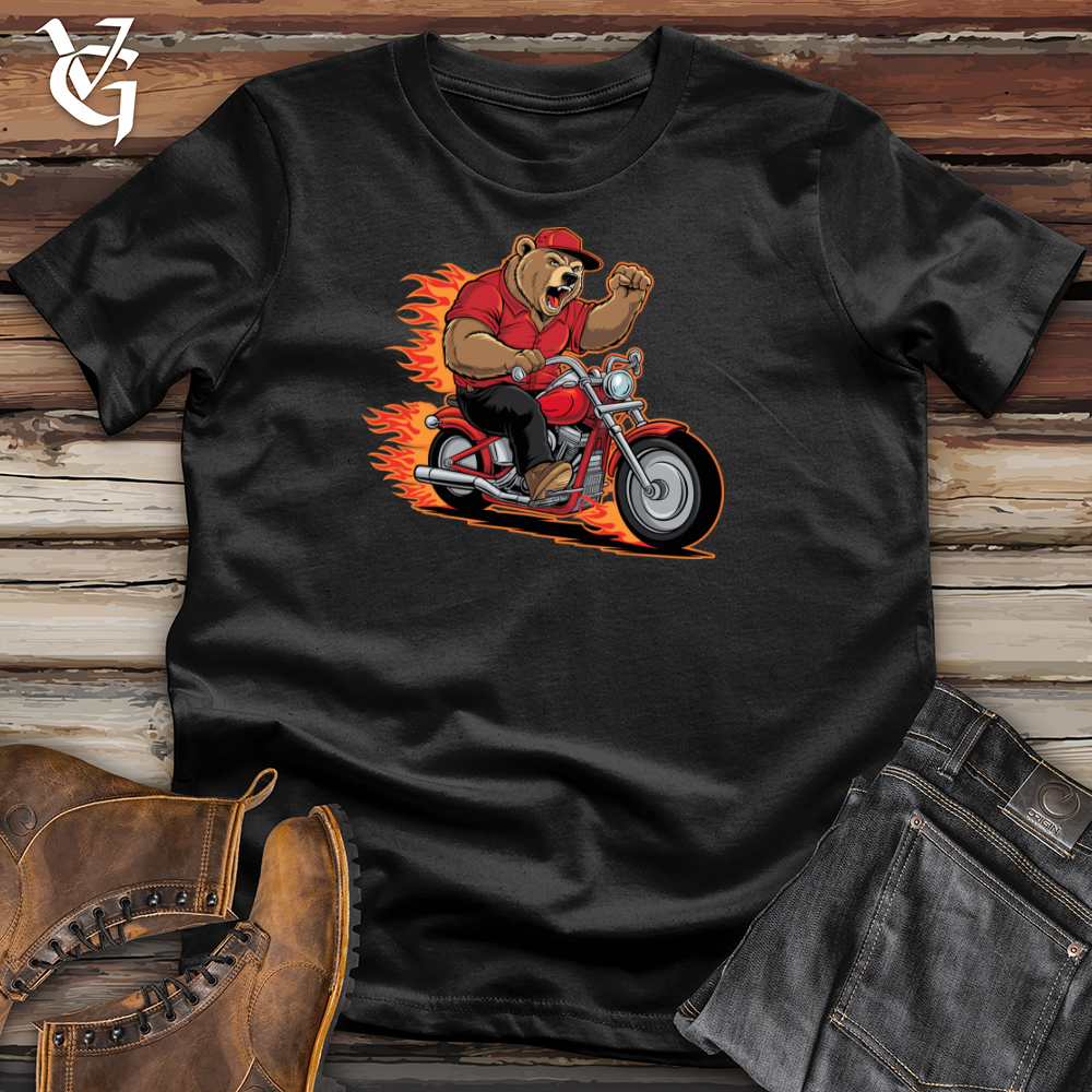 Bear Riding Bike Softstyle Tee