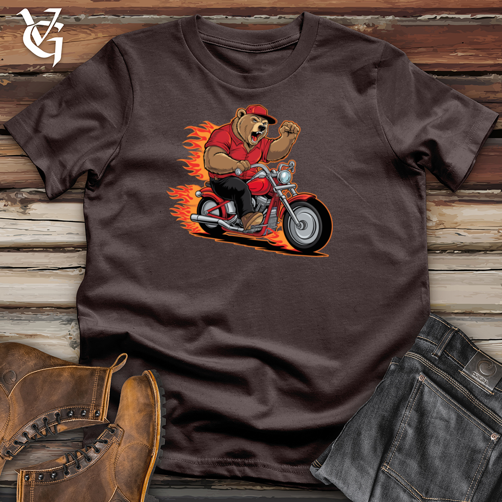 Bear Riding Bike Softstyle Tee