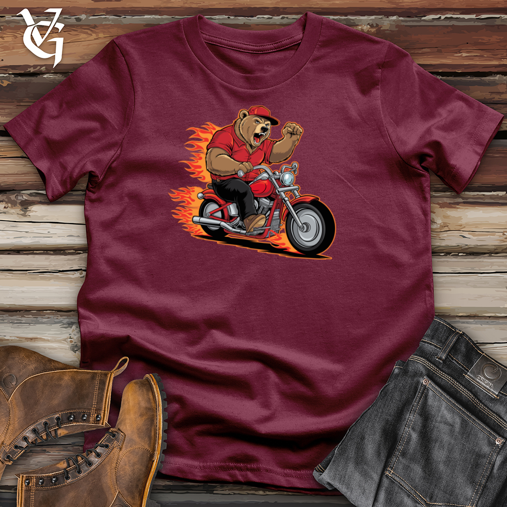 Bear Riding Bike Softstyle Tee