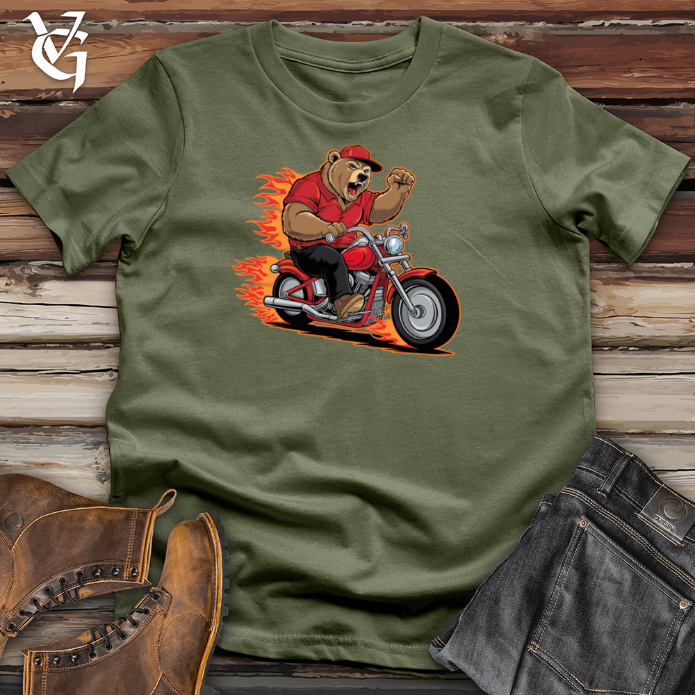 Bear Riding Bike Softstyle Tee