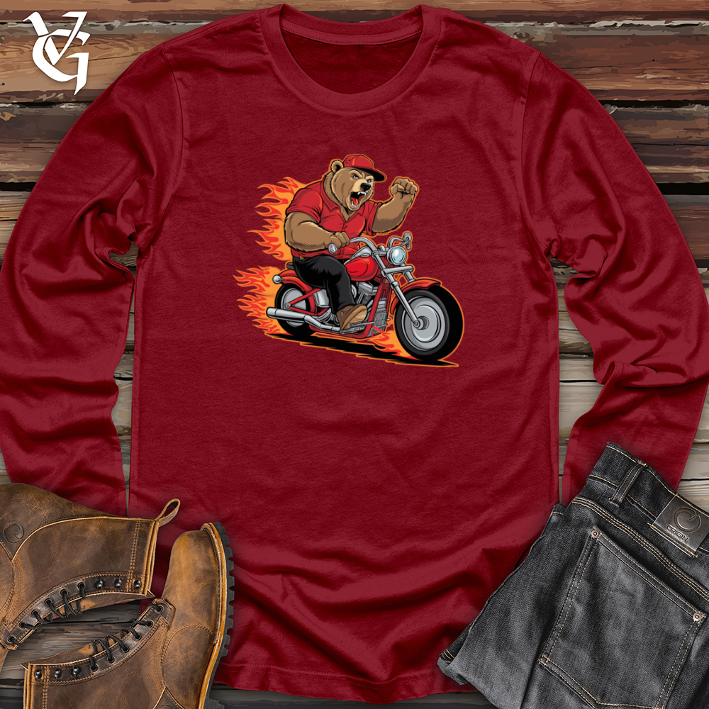 Bear Riding Bike Long Sleeve