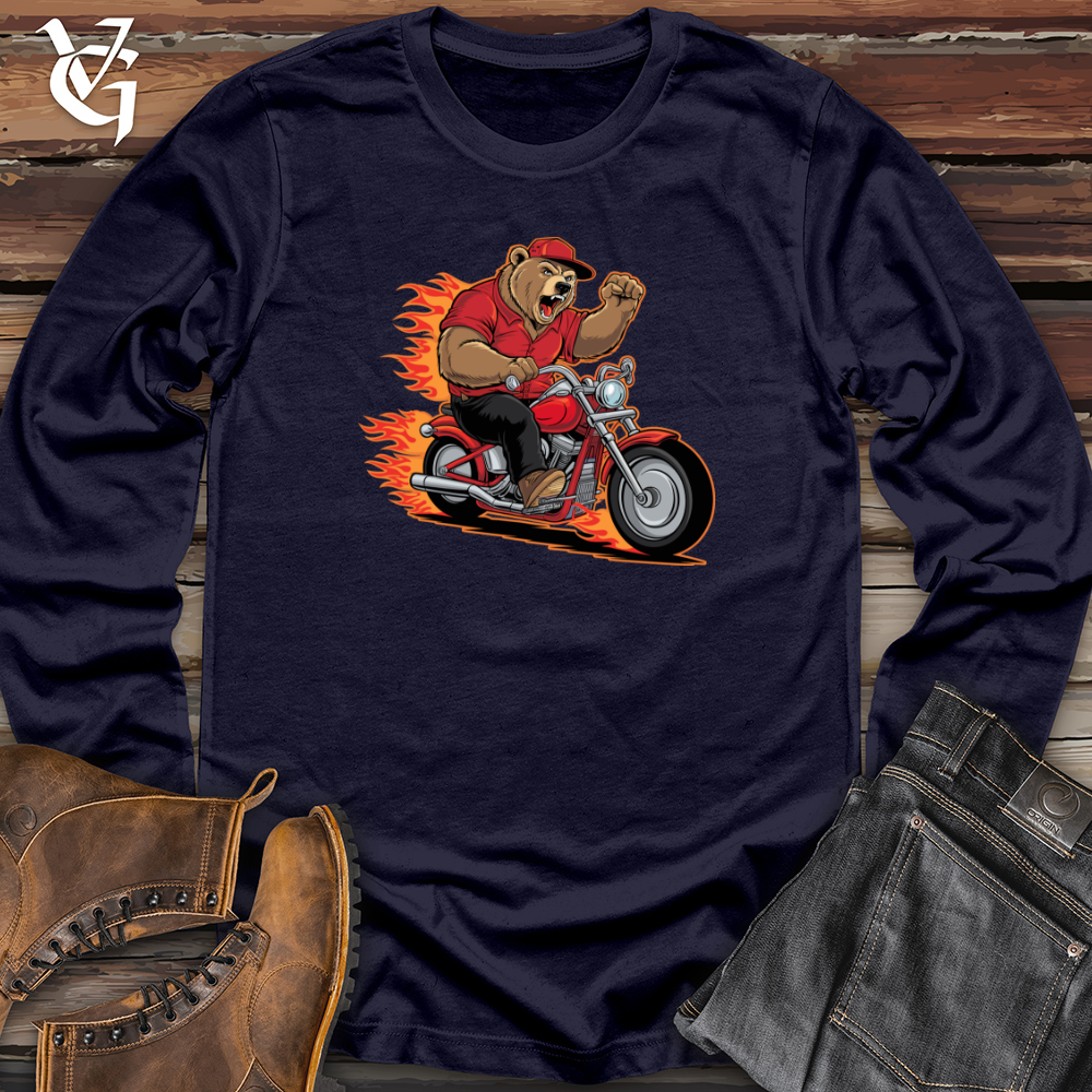 Bear Riding Bike Long Sleeve