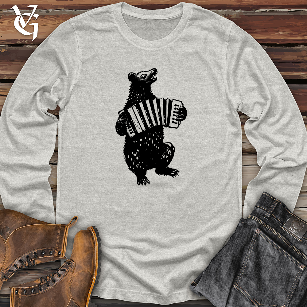 Bear Accordion Player Long Sleeve