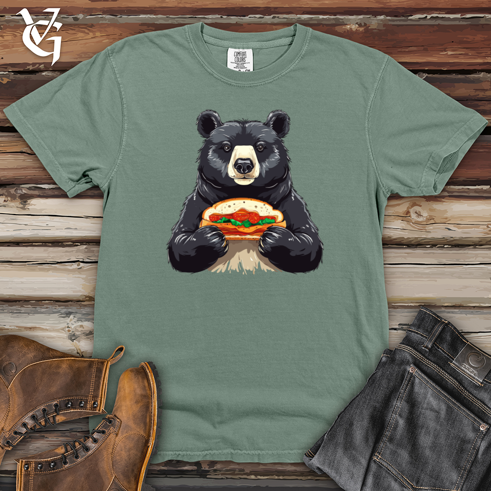 Black Bear with Hoagie Heavy Cotton Comfort Colors Tee