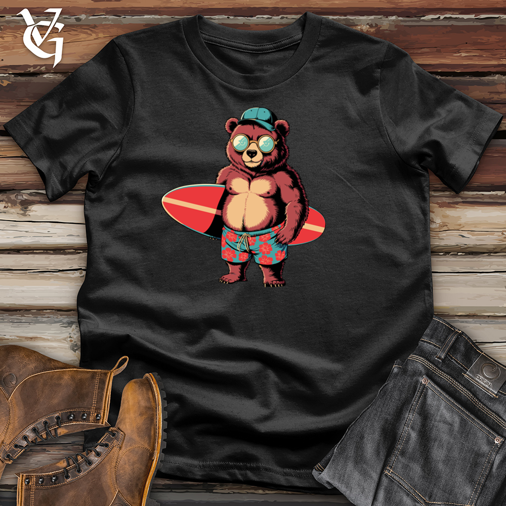 Bear With Surfboard Cotton Tee