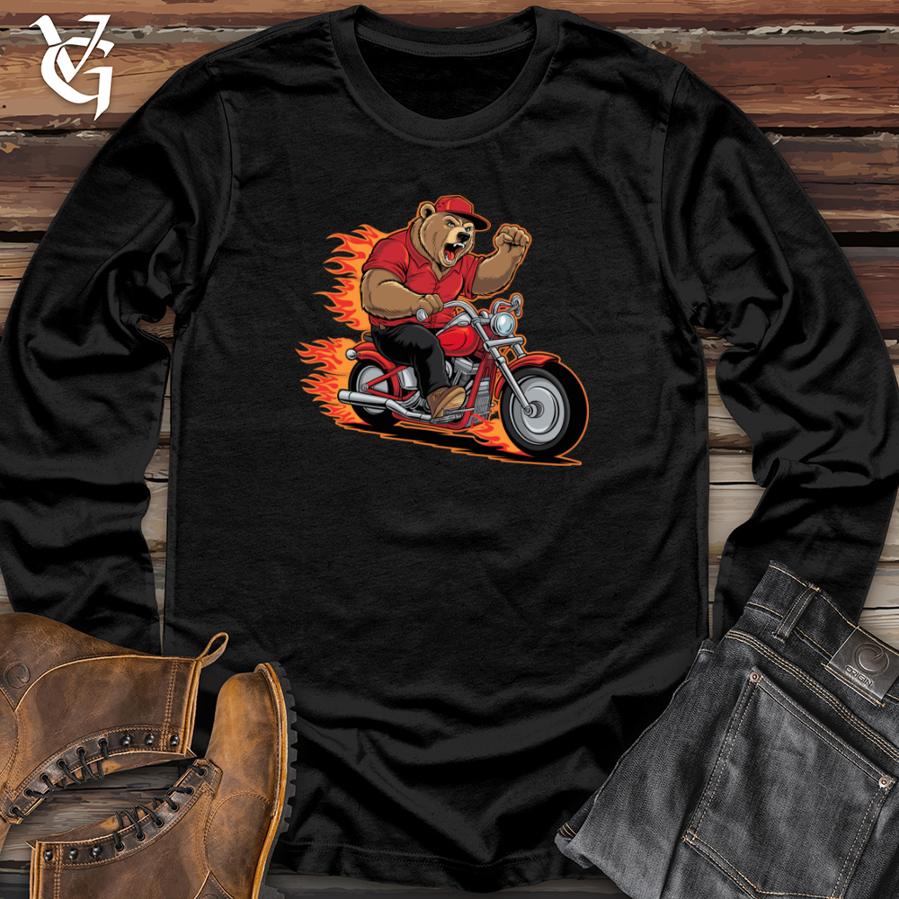 Bear Riding Bike Long Sleeve