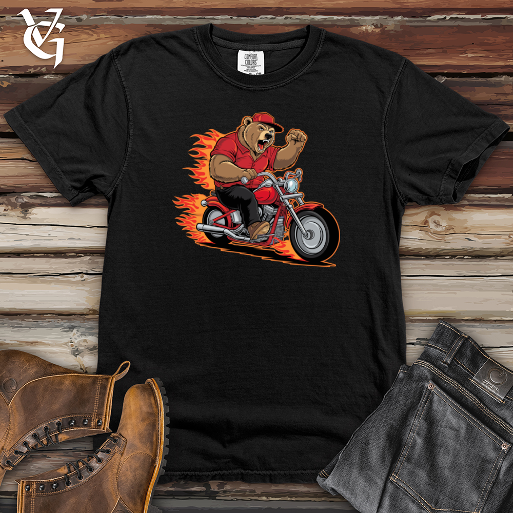 Bear Riding Bike Heavy Cotton Comfort Colors Tee