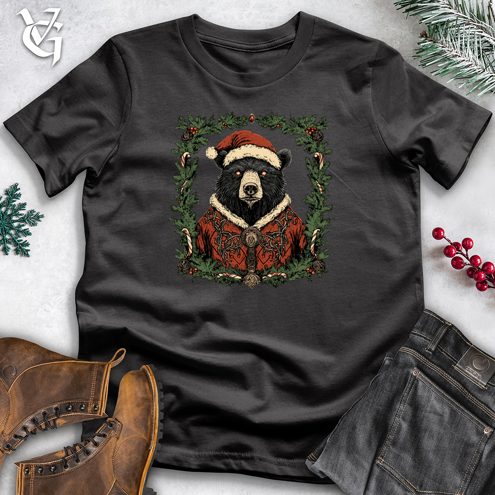 Celtic Christmas Bear Cotton Tee