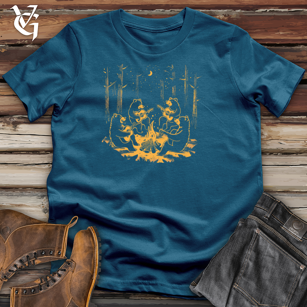 Bear Guitarist Campfire Cotton Tee