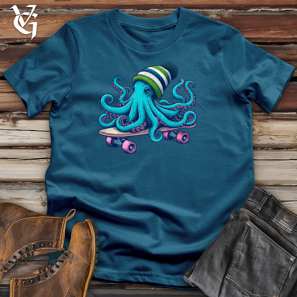 Blue Octopus Cotton Tee