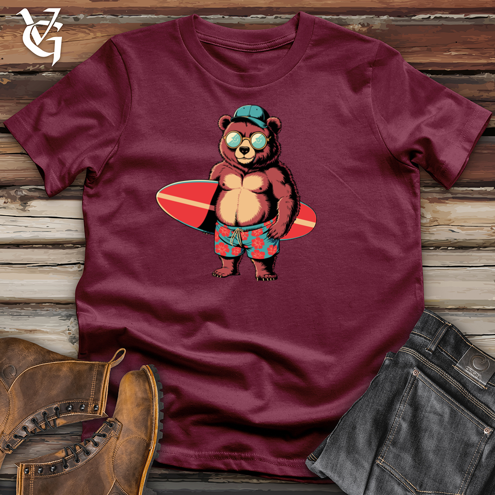 Bear With Surfboard Softstyle Tee