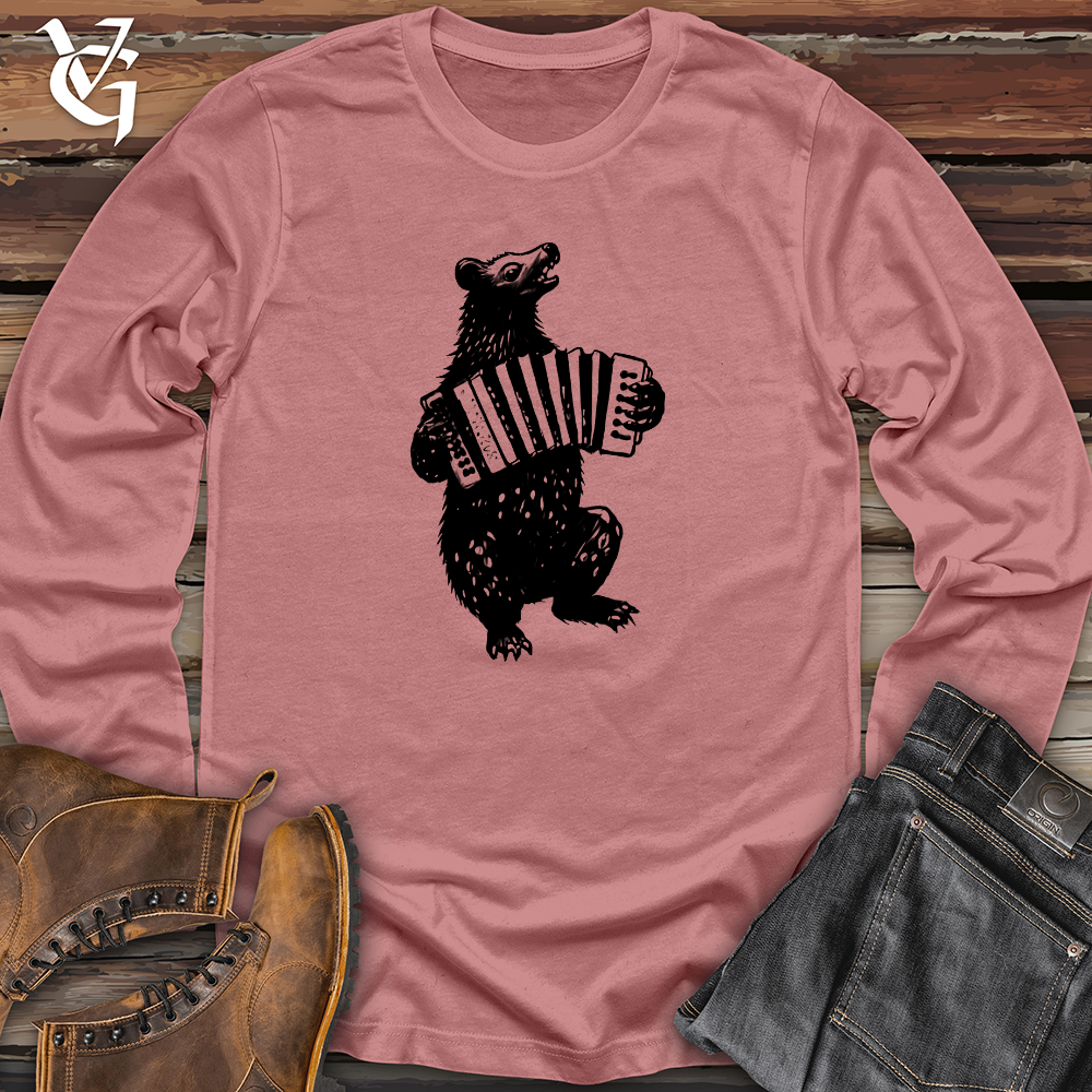 Bear Accordion Player Long Sleeve