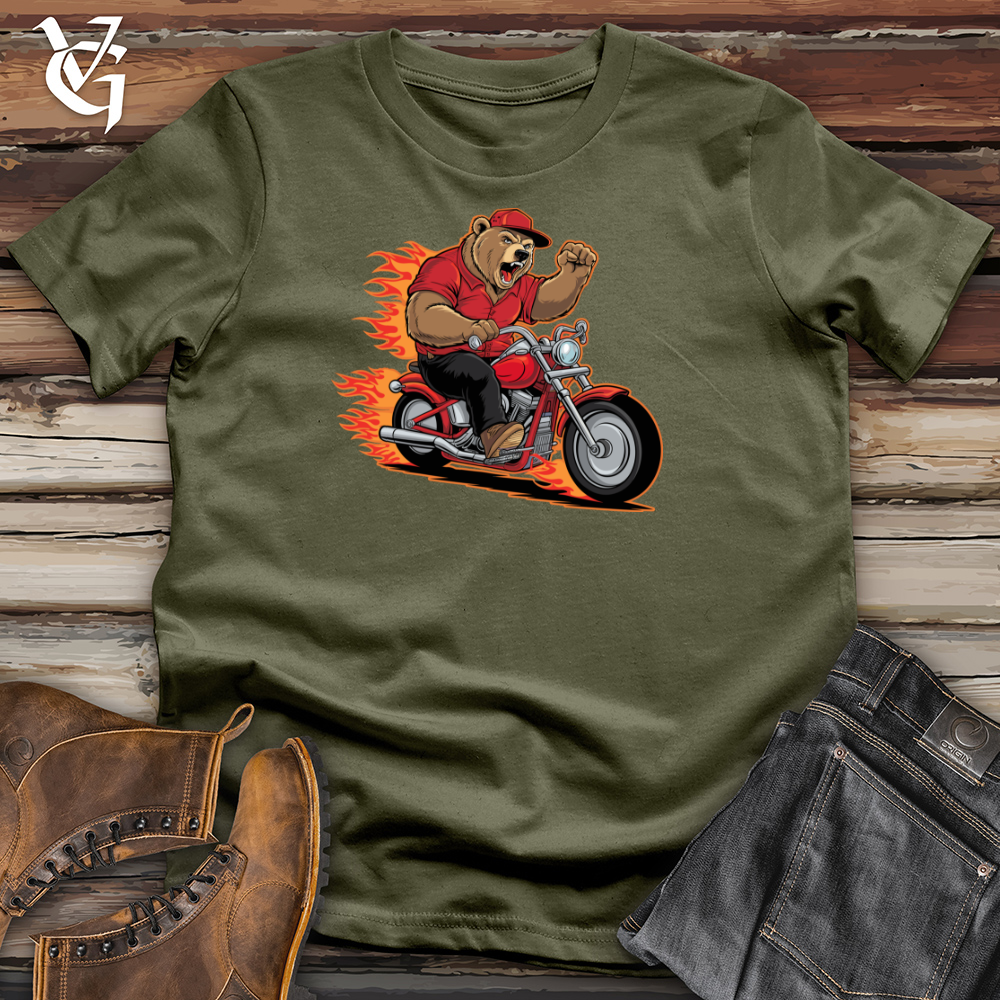 Bear Riding Bike Cotton Tee