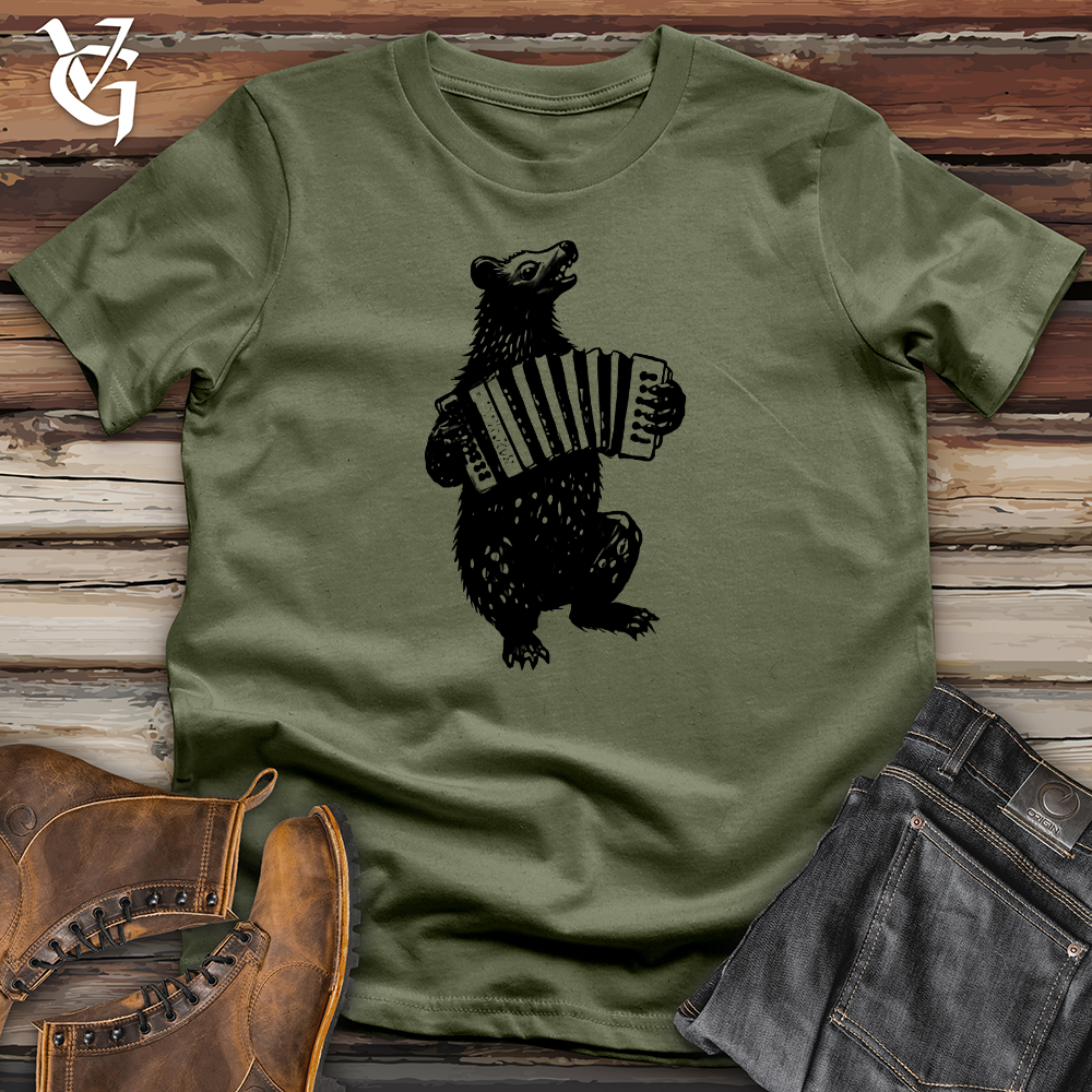 Bear Accordion Player Softstyle Tee