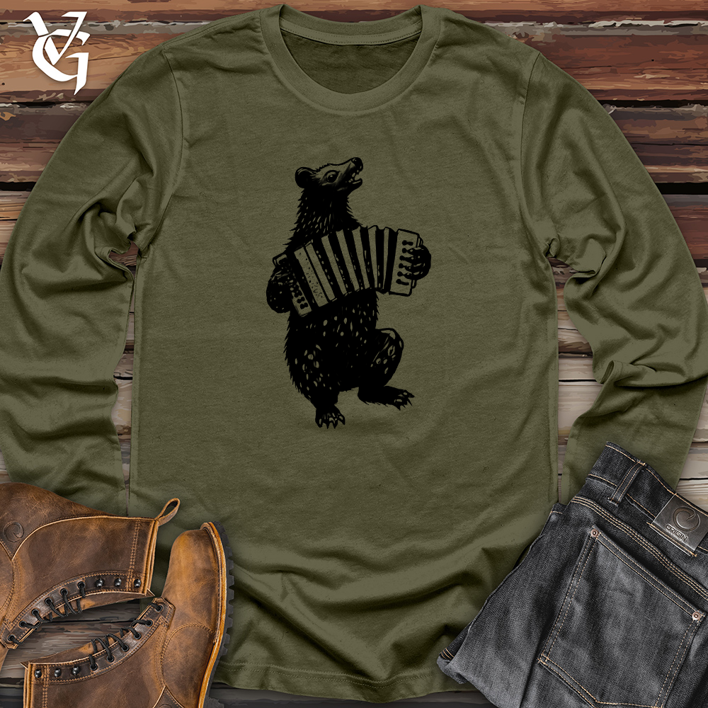 Bear Accordion Player Long Sleeve