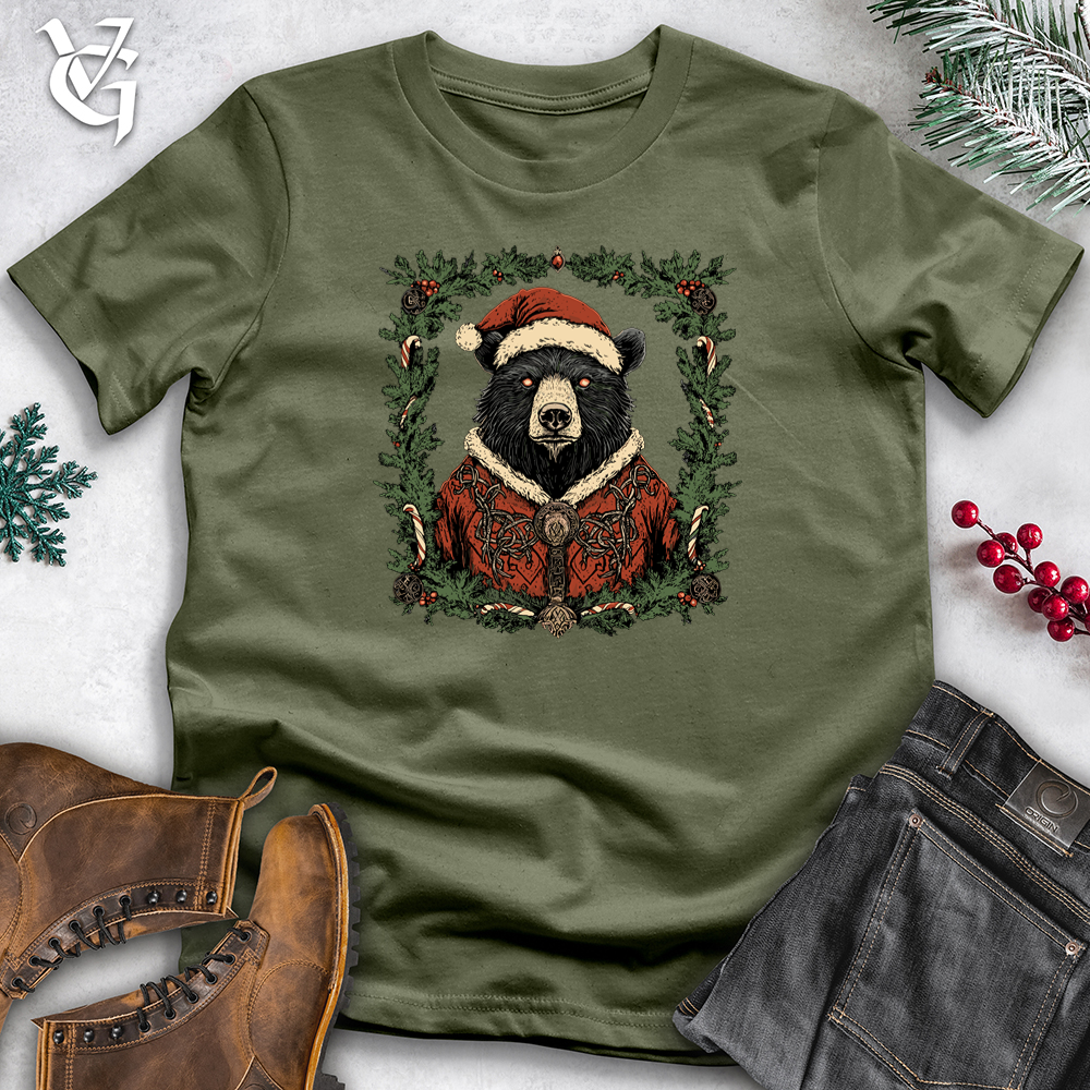 Celtic Christmas Bear Softstyle Tee