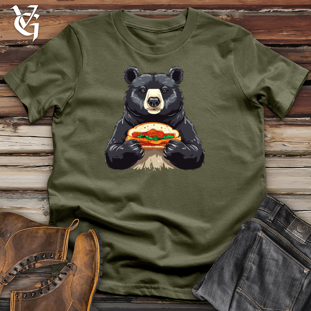 Black Bear with Hoagie Cotton Tee