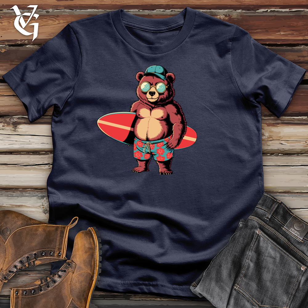 Bear With Surfboard Softstyle Tee