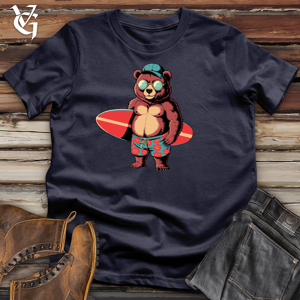 Bear With Surfboard Cotton Tee