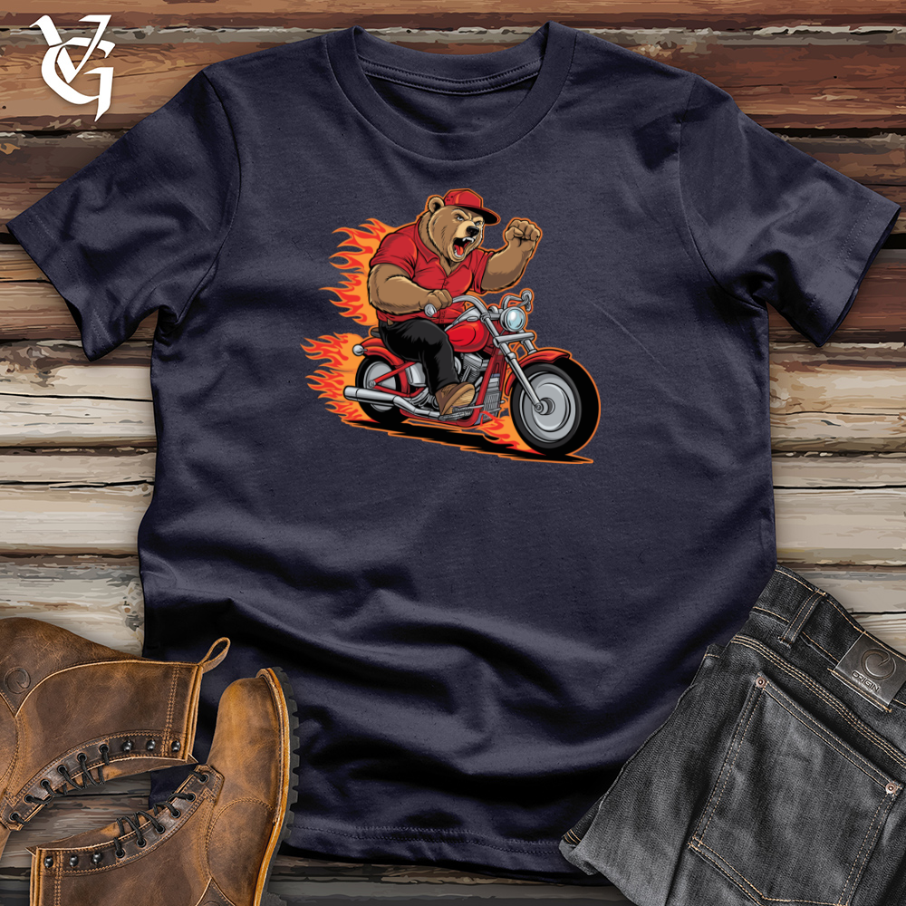 Bear Riding Bike Cotton Tee