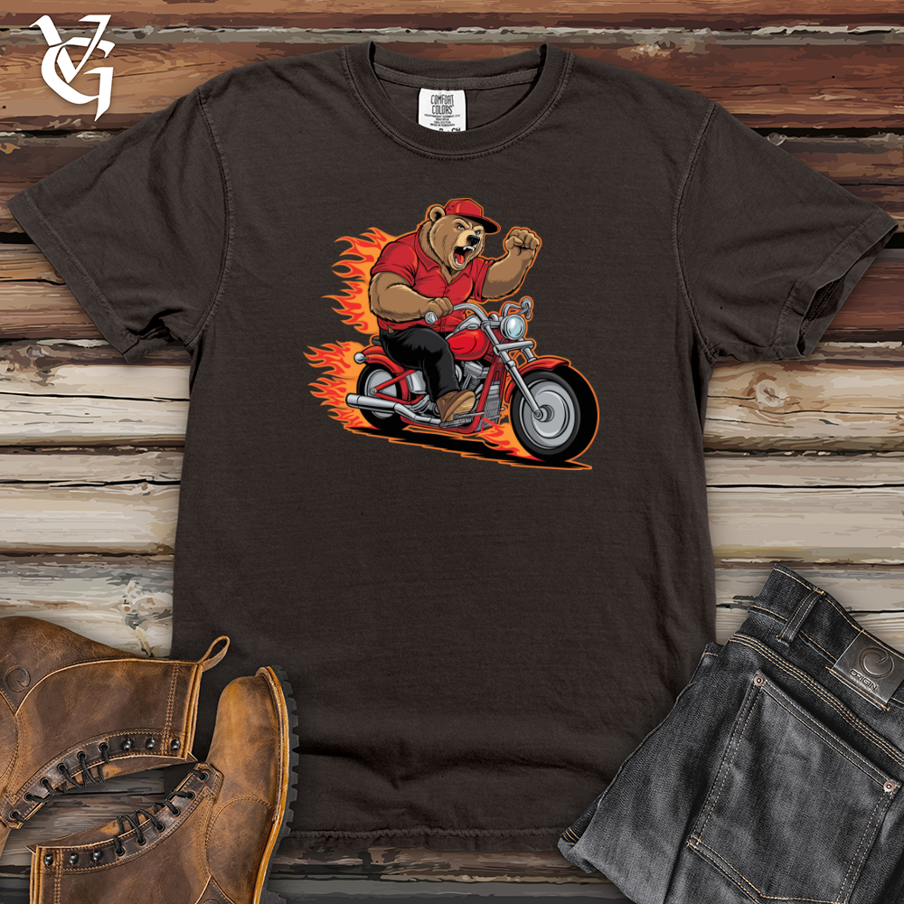 Bear Riding Bike Heavy Cotton Comfort Colors Tee