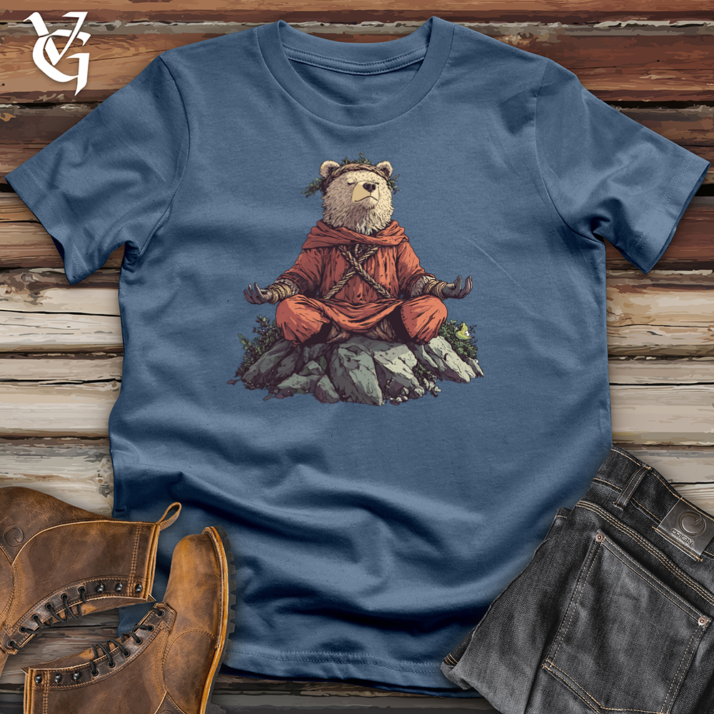 Bear Viking Meditation Cotton Tee