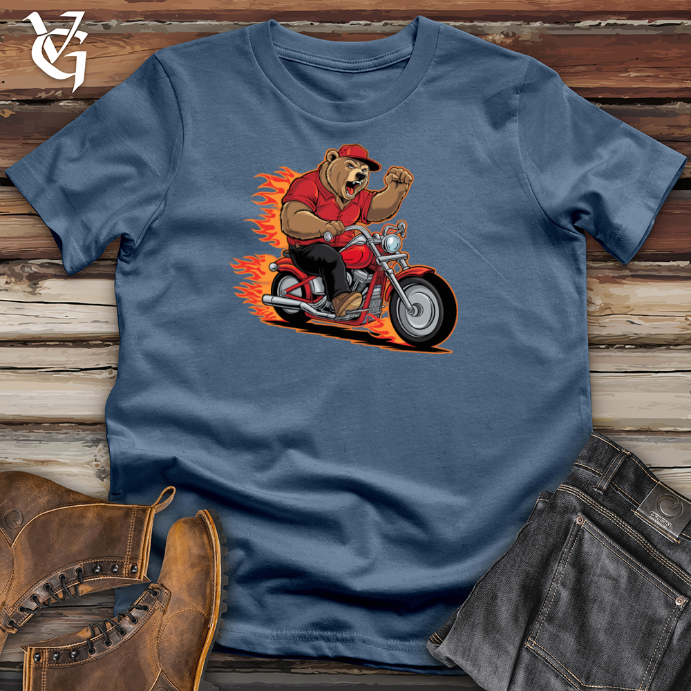 Bear Riding Bike Cotton Tee