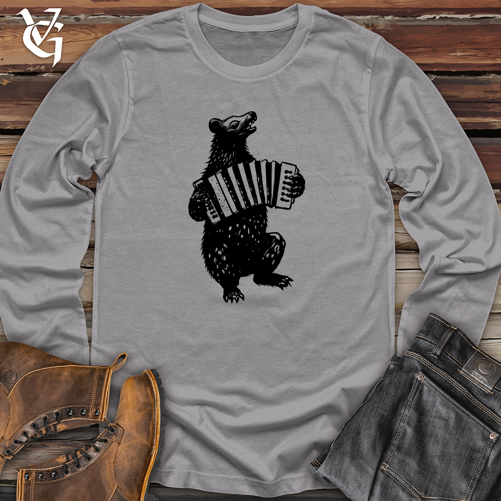 Bear Accordion Player Long Sleeve