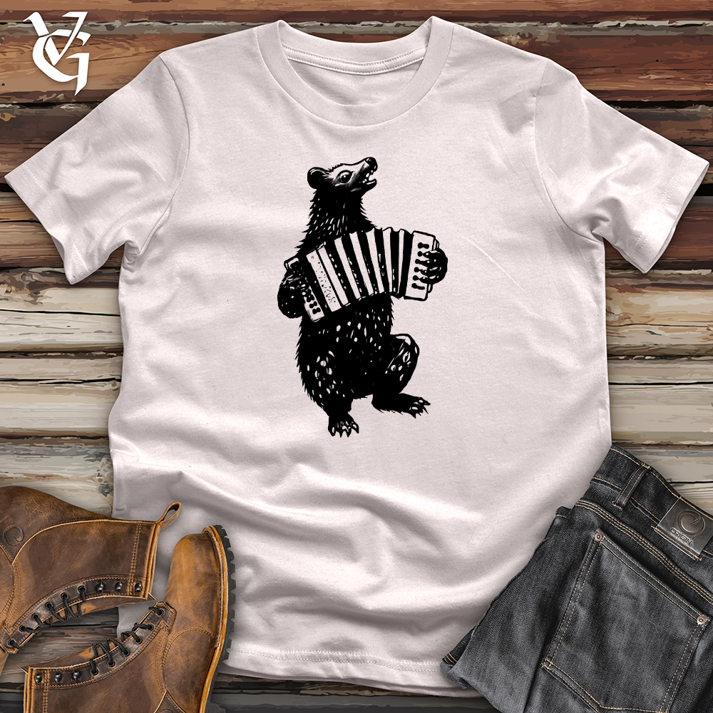 Bear Accordion Player Softstyle Tee