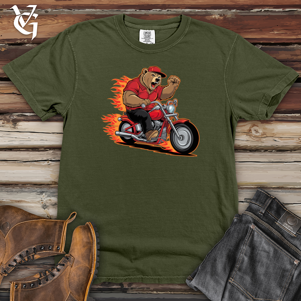 Bear Riding Bike Heavy Cotton Comfort Colors Tee