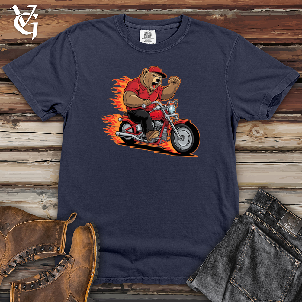 Bear Riding Bike Heavy Cotton Comfort Colors Tee