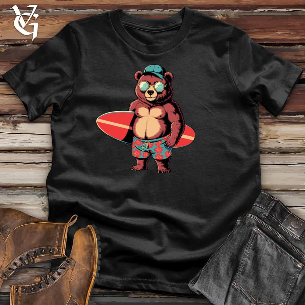 Bear With Surfboard Softstyle Tee