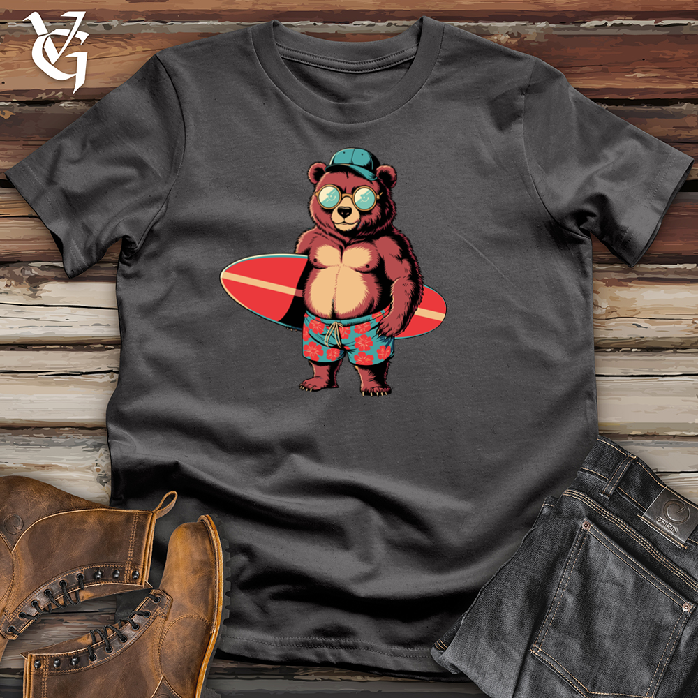 Bear With Surfboard Softstyle Tee