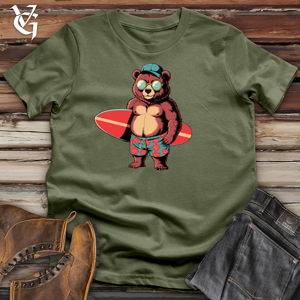 Bear With Surfboard Softstyle Tee