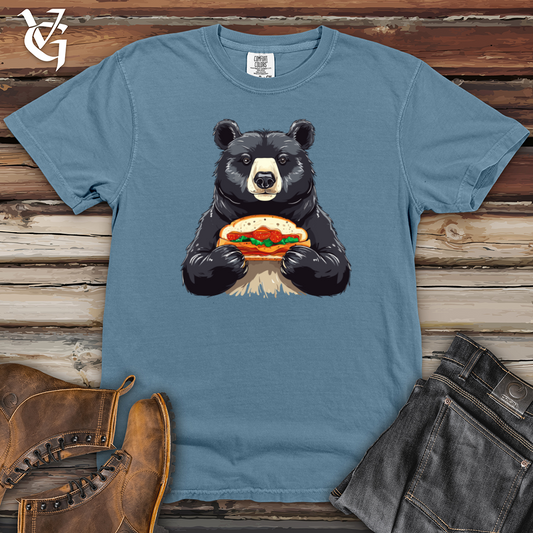 Black Bear with Hoagie Heavy Cotton Comfort Colors Tee