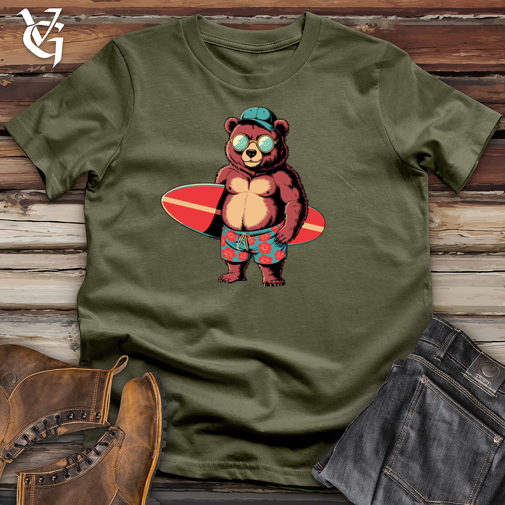 Bear With Surfboard Cotton Tee