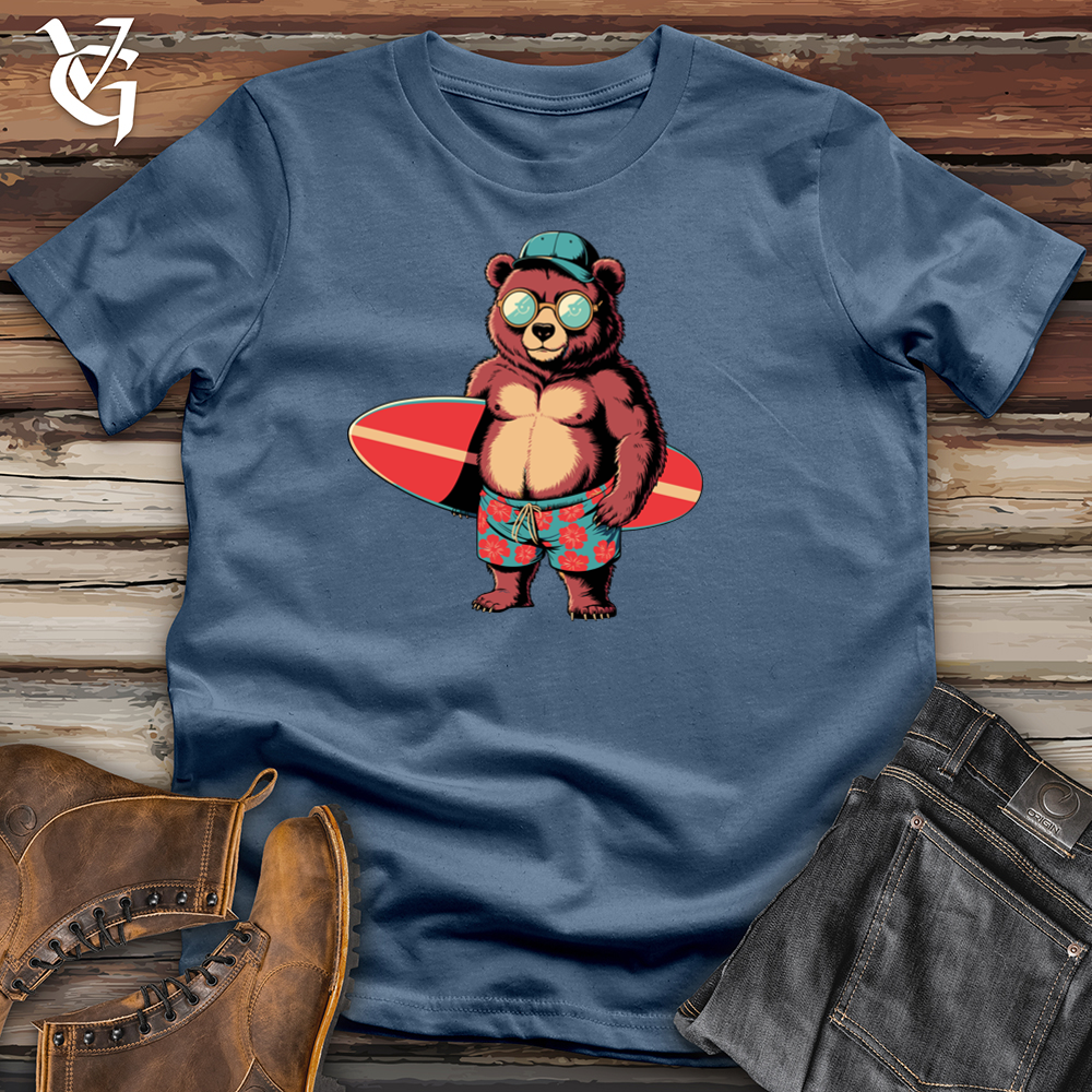 Bear With Surfboard Cotton Tee