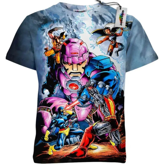 X-Men Vs Sentinel Shirt, Marvel Shirt