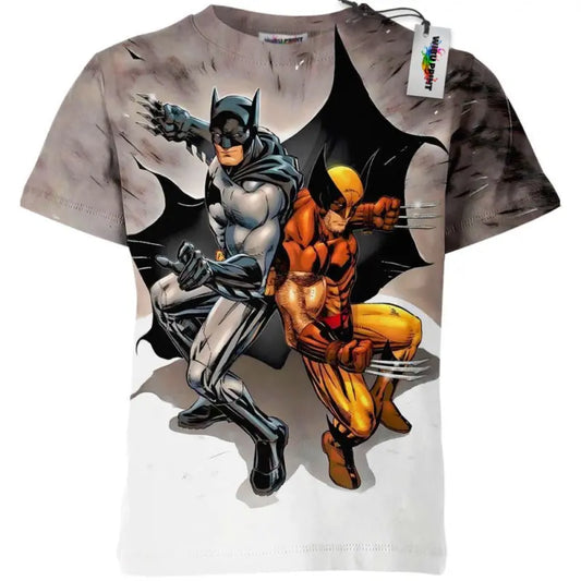 Batman X Wolverine Shirt, Justic League Shirt, X-Men Shirt, DC Comics Shirt, Marvel Shirt