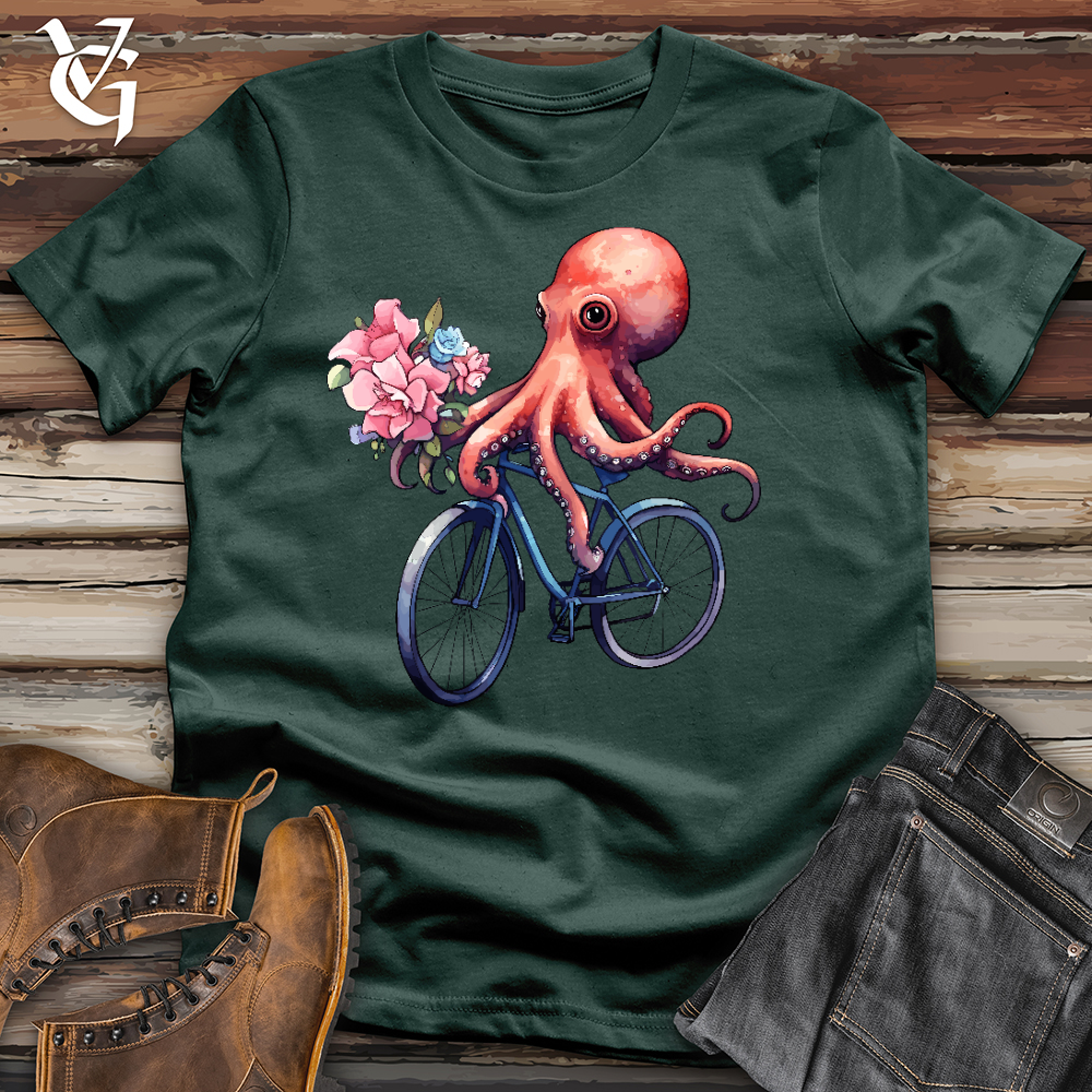 Cycling Octopus Cotton Tee