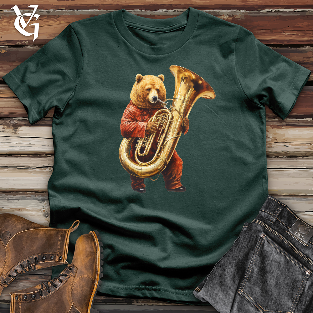 Bear Tuba Player Cotton Tee