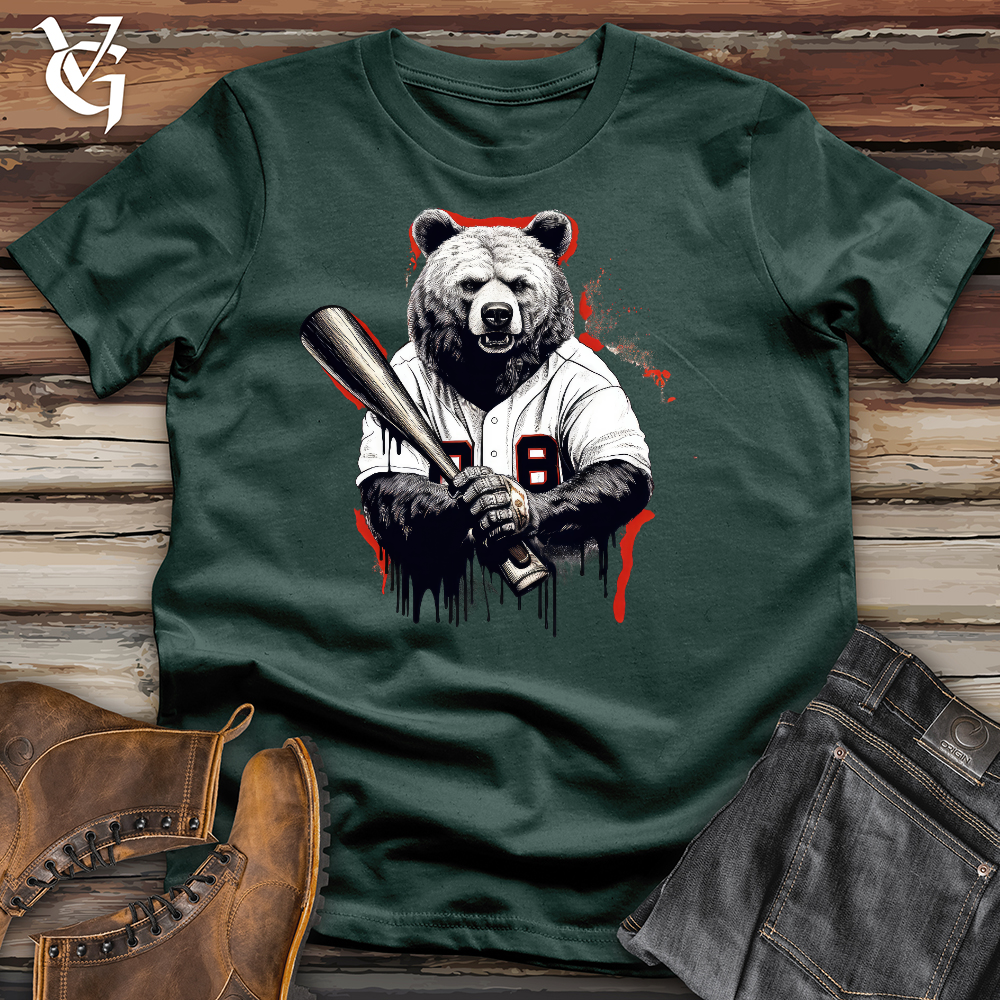 Baseballin Bear Cotton Tee