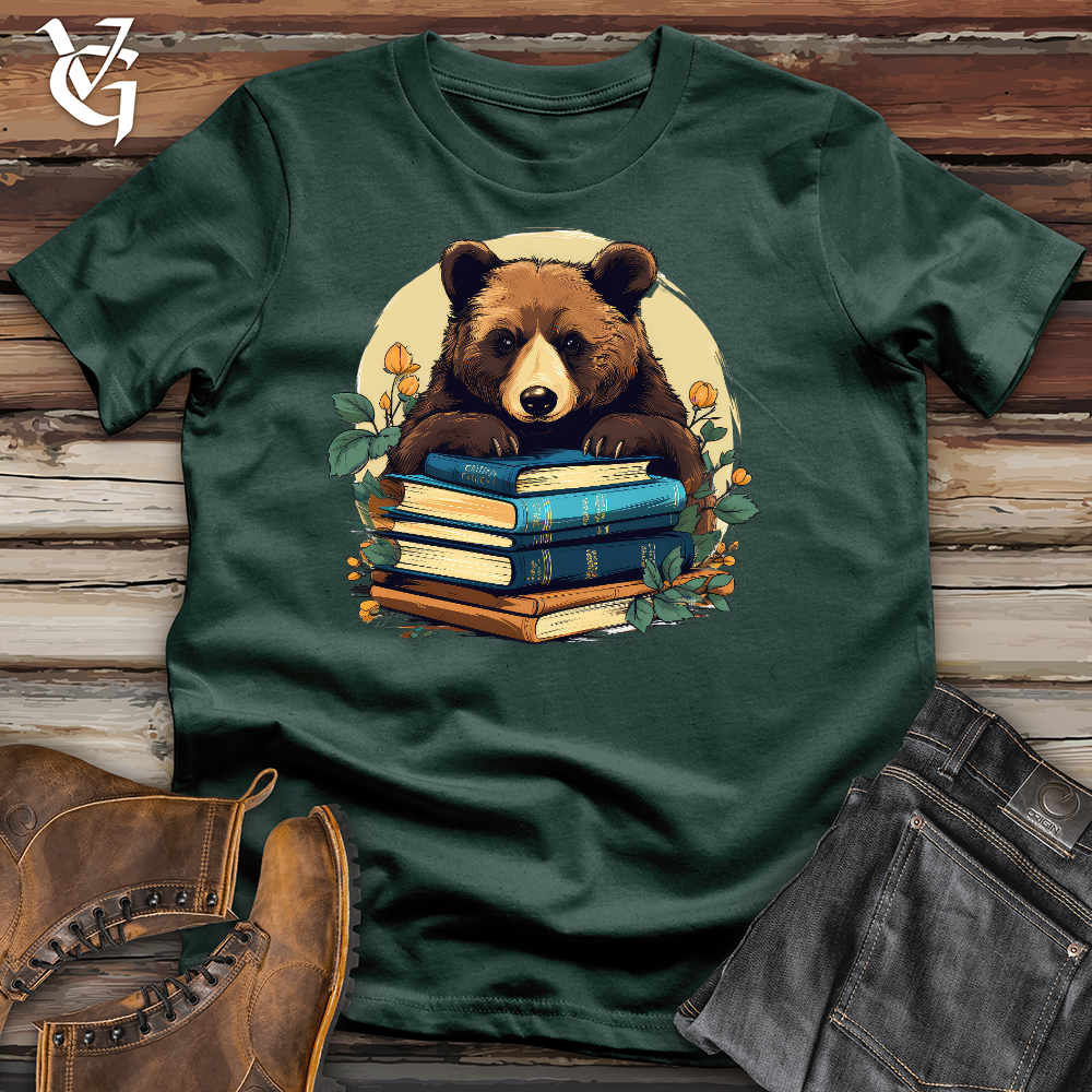 Book Worm Bear Cotton Tee