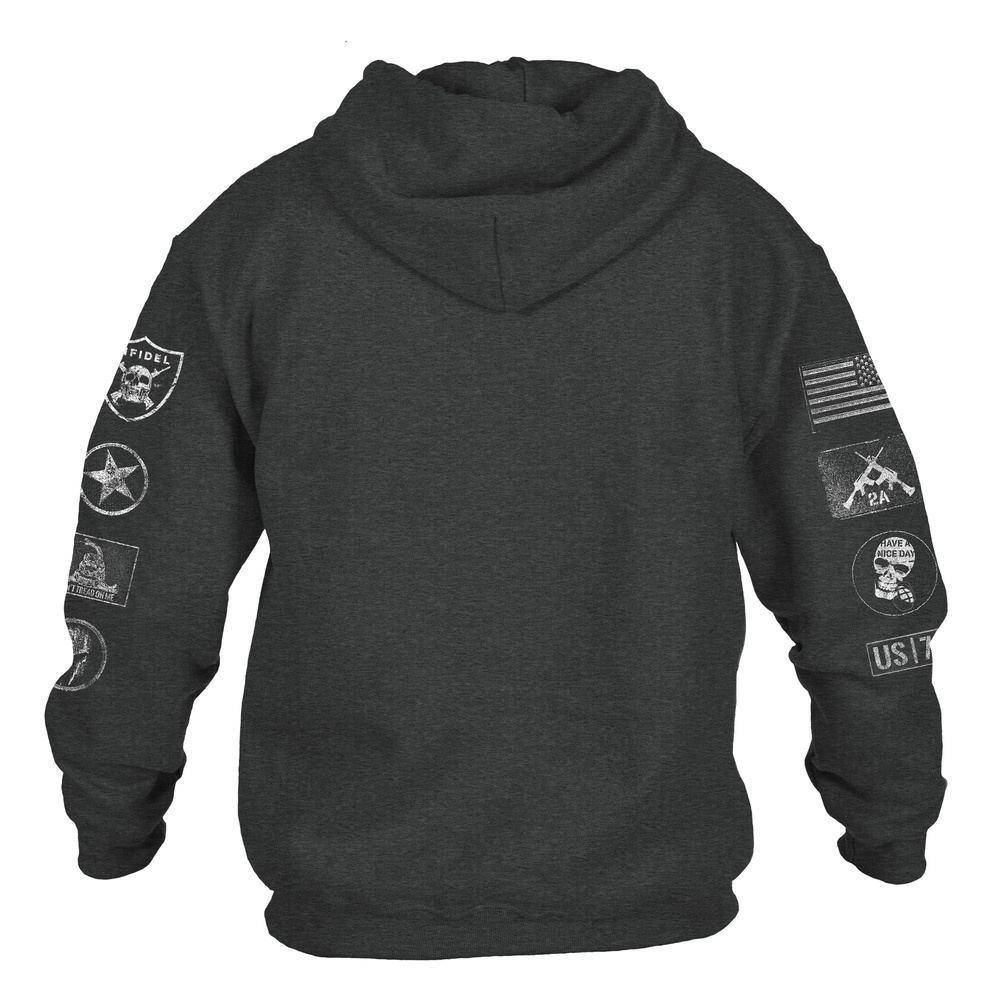 Patch Hoodie - Dark Heather