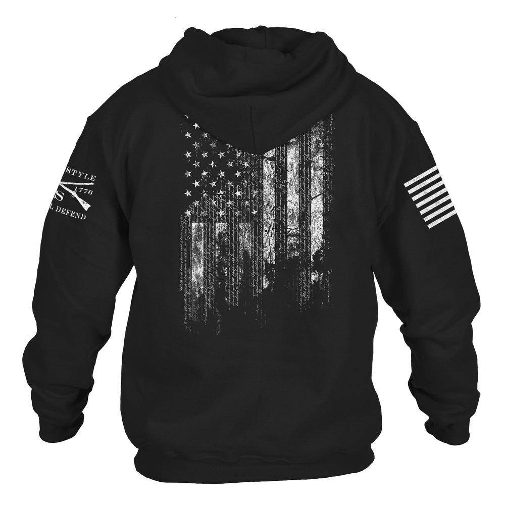 1776 Flag Hoodie - Black