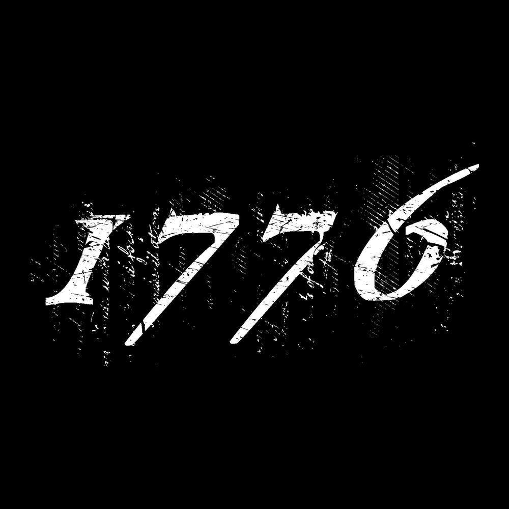 1776 Flag Hoodie - Black