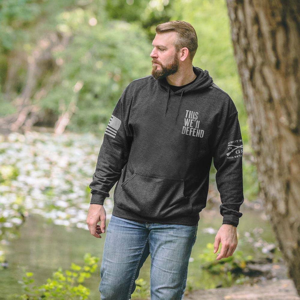 This We'll Defend Hoodie - Dark Heather